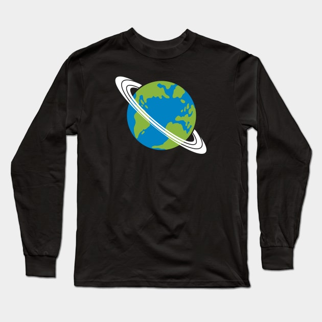 World Satellite Circle Long Sleeve T-Shirt by Tuye Project